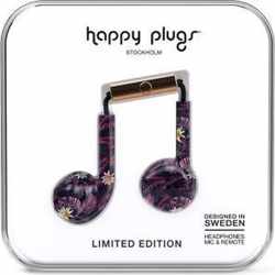 Happy Plugs Earbud Plus - In-ear oordopjes - Paars/Roze botanisch