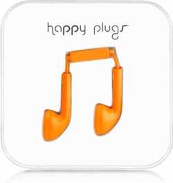 Happy Plugs Earbud Headset, Oranje