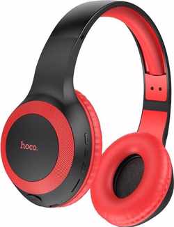 Hoco Bluetooth Wireless Headphone Black-Red