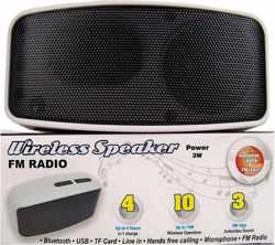 Compacte Bluetooth speaker met radio
