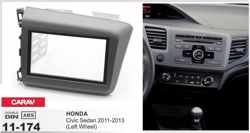 2-DIN HONDA Civic Sedan 2011-2013 (Left Wheel) afdeklijst / installatiekit Audiovolt 11-174