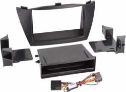 2-DIN Paneel Inbay® Hyundai iX35 2010-2013 Kleur: Zwart
