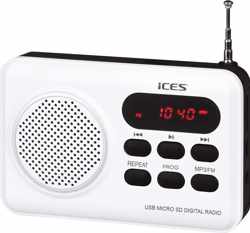 Ices IMPR-112 Draagbare radio - Wit