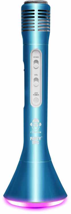 iDance PM10BL Bluetooth All-In-One Karaoke Microfoon - Blauw