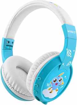 WISEQ Bluetooth Koptelefoon voor Kinderen - 15 uur Muziek - Onbreekbare hoofdband - Draadloos