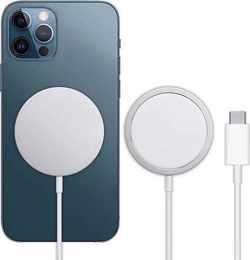 Magsafe Oplader Iphone 12 – Geschikt voor iPhone 12 /Pro/Pro Max – Draadloze Oplader Magnetisch – Wireless Charger – Ook geschikt voor AirPods met Draadloze Oplaadcase – Wit - 15W