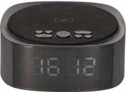 Radio alarmklok met draadloze oplader KSIX Alarm Clock 3 Bluetooth 10W Zwart