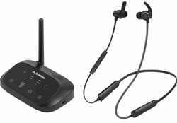 Avantree HT5006 Wireless Headphone & Transmitter Set for TV Watching, Low Audio Delay
