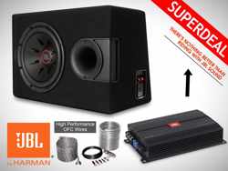 JBL Series II 1100W Subwoofer  + JBL Monoblock Amplifier + OFC Signat Kabelset
