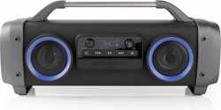 Nedis SPBB300BK Party Boombox 3 Uur Speeltijd Bluetooth® Draadloze Technologie Fm-radio Party-verlichting Zwart