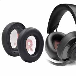 Luxe Lederen Oorkussen Set Voor JBL Quantum 600 - Vervangende Koptelefoon Earpads - Oor Kussens - Ear Pads - Oorkussens Met Noise Cancelling Memory Foam Binnenlaag - Zwart