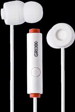 Grixx Optimum In-Ear oordopjes - 10mm Driver - Microfoon - Wit