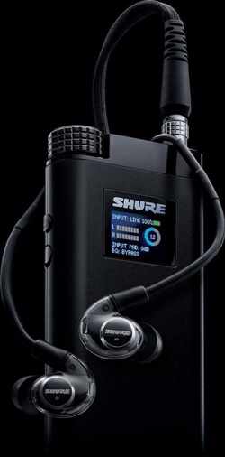 Shure KSE1500 Hoofdtelefoons In-ear 3,5mm-connector Micro-USB Zwart