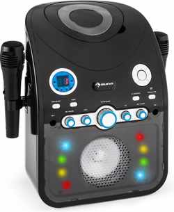 StarMaker karaoke-installatie CD-speler bluetooth AUX LED-lichteffect 2 x microfoon