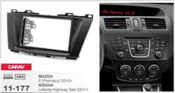 2-DIN NISSAN Lafesta Highway Star 2011+ / MAZDA 5 (Premacy) 2010+ afdeklijst / installatiekit Audiovolt 11-177