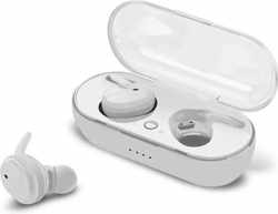 TWS - Draadloze oordopjes + oplaadcase - Noise cancelling - Draadloos in Ear - Smart touch - Waterproof - Geschikt voor Android & Apple - Wit
