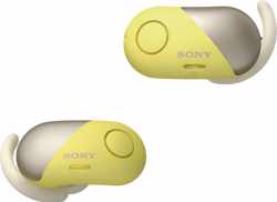 Sony WF-SP700N - True Wireless sportoordopjes met Noise Cancelling - Geel