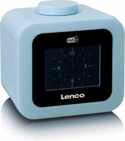 Lenco CR-620 - Wekkerradio met DAB+ en AUX-uitgang - Blauw
