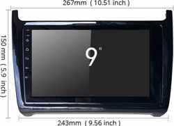 Nu met GRATIS CAMERA!  Volkswagen Polo 2009-2013 1+16GB Android 10 navigatie en multimediasysteem bluetooth usb wifi