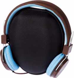 Grixx Retro koptelefoon Blauw/Bruin