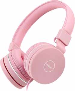 Lovnix C30 - On-Ear Kinderkoptelefoon met Volume Begrenzing 85dB - Koptelefoon voor Kinderen met Flexibele Hoofdband - Roze