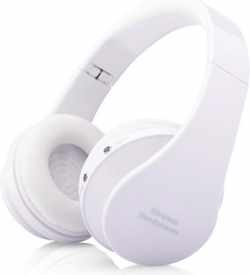 WISEQ Draadloze Kinder Koptelefoon - Bluetooth Koptelefoon voor Kinderen - on ear - 8 uur muziek | wit
