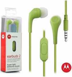 CASQUE INTRA AURICULAIRE EARBUDS 2 MOTOROLA GREEN