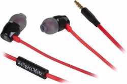 Krüger & Matz KMD10R - Eigentijdse siliconen in-ear oordopjes - rood