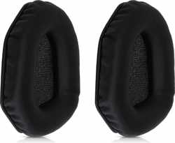 kwmobile 2x oorkussens voor Logitech UE 4500 koptelefoons - imitatieleer - voor over-ear-koptelefoon - zwart