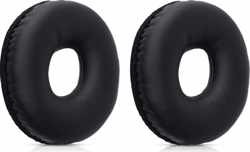 kwmobile 2x oorkussens voor Logitech H390 / H600 koptelefoons - imitatieleer - voor over-ear-koptelefoon - zwart