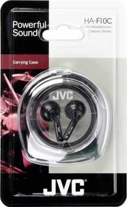 JVC Ear Bud Headphone Hoofdtelefoons In-ear Zwart