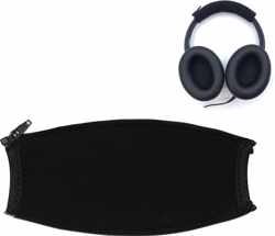 Luxe Vervang Hoofdband Kussen Voor Bose OE1 OE2 QC3 AE2 AE2W AE2i - Headband Cushion - Met Comfortabele Memory Foam Binnenlaag & Handige Rits Sluiting - Zwart