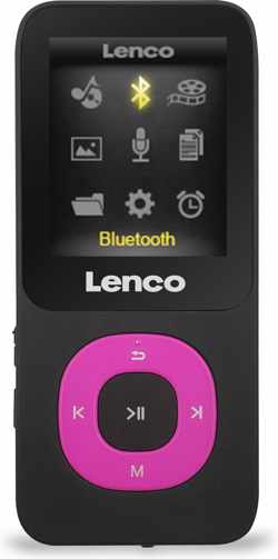 Lenco Xemio-769PK - MP3-speler met Bluetooth en SD kaart - Roze