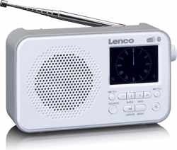 Lenco PDR-035 - DAB+ / FM Radio met Bluetooth - Wit
