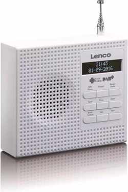 Lenco PDR-020 - Draagbare radio DAB+ - Wit