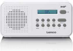 Lenco PDR-015 - Draagbare radio met FM en DAB+ - Wit
