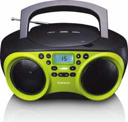 Lenco SCD-200LM - Radio CD Speler met MP3 en USB functie - Lime