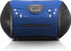 Lenco SCD-24 - Radio CD-speler met AUX-uitgang – Blauw