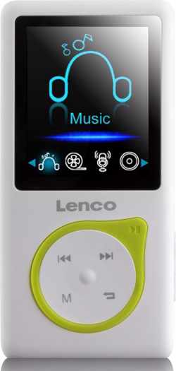 Lenco Xemio-668 Lime - MP3-Speler incl. 8GB micro SD en oordopjes - Lime