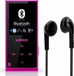 Lenco Xemio-760 - MP3-speler met Bluetooth en 8GB geheugen - Roze