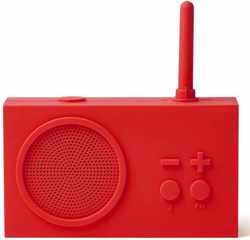 LEXON FM Radio / Bluetooth Speaker TYKHO 3 Red LA119R9 Spatwaterdicht