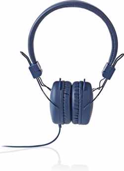 Nedis HPWD1100BU Hoofdtelefoon Met Snoer On-ear Opvouwbaar 1,2 M Ronde Kabel Blauw