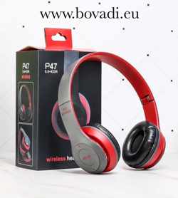 Bovadi® P47 Bluetooth 5.0 koptelefoon Draadloze headset Wireless Headphones Rood
