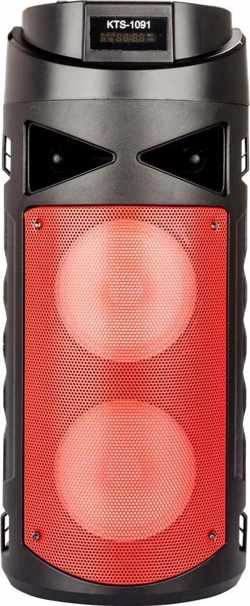 2 speaker bluetooth luidspreker met led - rood