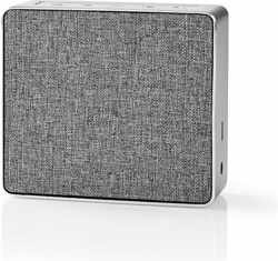 Nedis metalen Bluetooth speaker - 15W / lichtgrijs