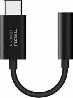MEIZU 3,5 mm vrouwelijk naar USB-C / Type-C mannelijk HIFI-decodering hoofdtelefoonversterker (zwart)