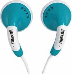 Maxell 303751 hoofdtelefoon/headset In-ear Blauw, Wit