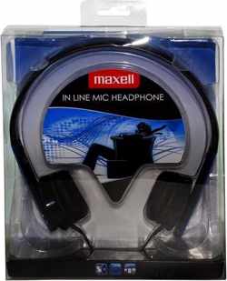 Maxell HP MIC Headset Hoofdband Blauw