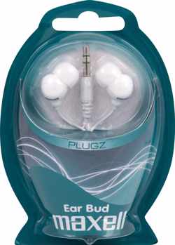 Maxell Plugz Ear Buds Hoofdtelefoons Wit