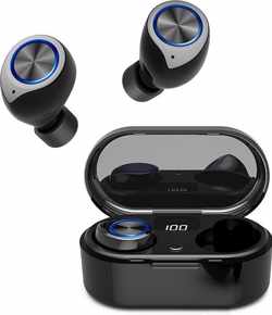 Adge - Volledig Draadloze Oordopjes Met Oplaadcase - Zwart  - Draadloze oordopjes - Bluetooth oortjes - Geschikt voor alle bluetooth apparaten - draadloos opladen - Apple iPhone en Android - X100